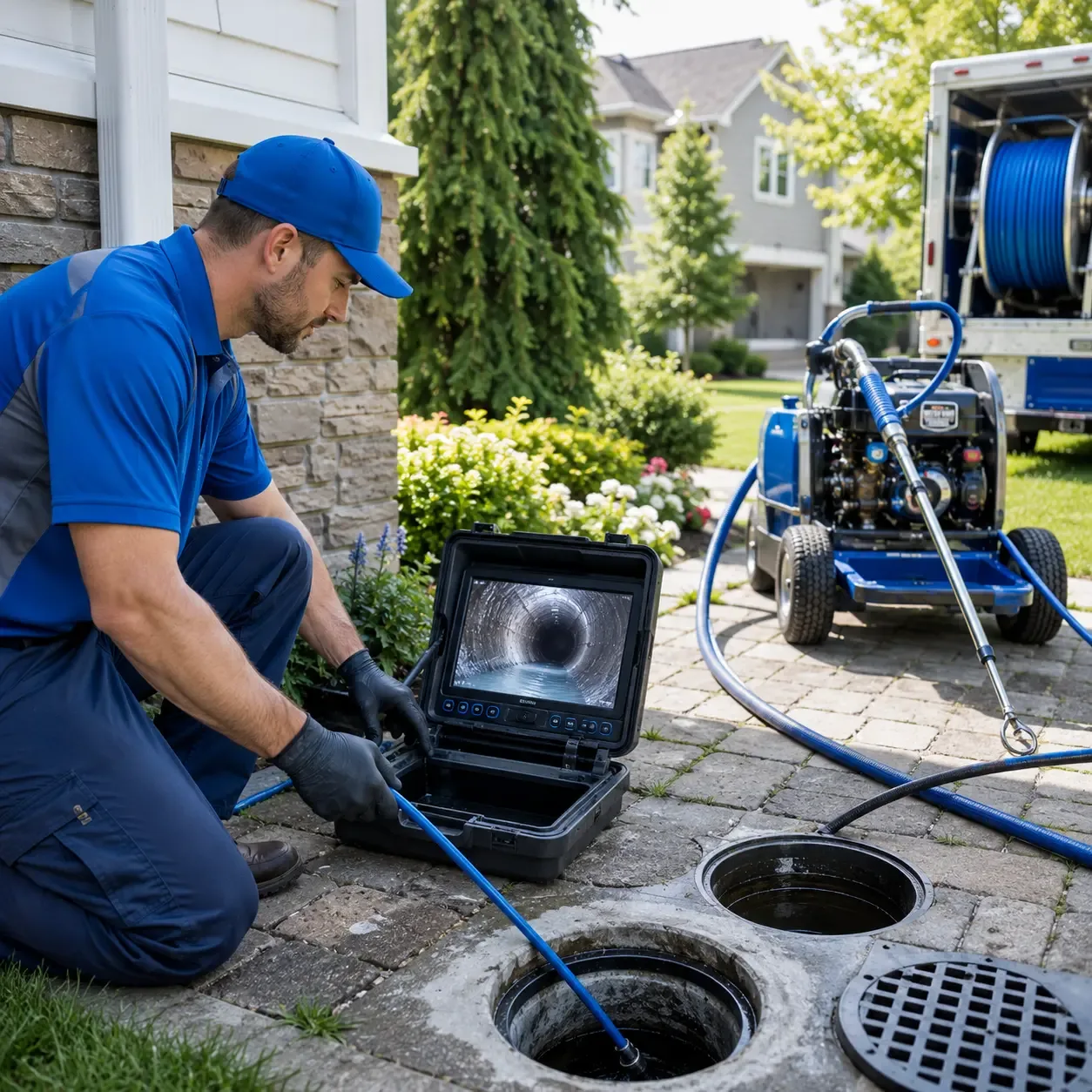 Outdoor drain cleaning professionals serving Galveston, IN