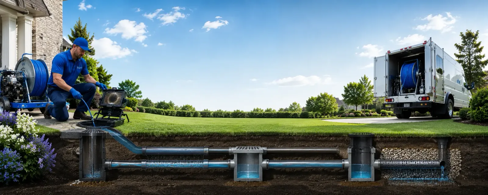 Outdoor drain cleaning information for Galveston, IN